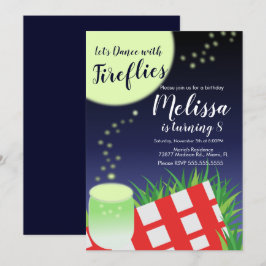 Glühende Lichter im Freien Camping Picnic Einladung