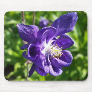 glühende lila Blume Mousepad