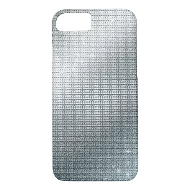 glühende Metallische Silbersequenz Case-Mate iPhone Hülle (Rückseite)