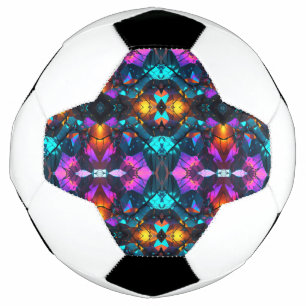 Glühende Mineral Rock Formationen Fußball