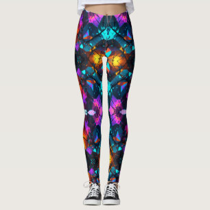 Glühende Mineral Rock Formationen Leggings