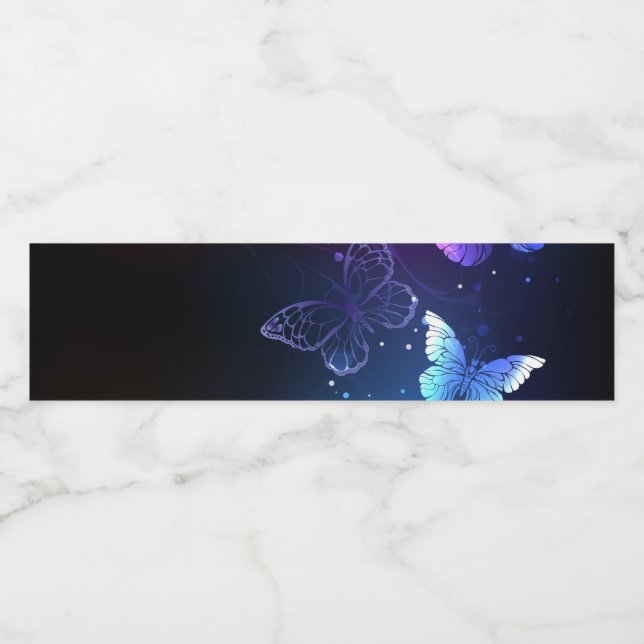 Glühende Nachtschmetterlinge (Einzelnes Label)