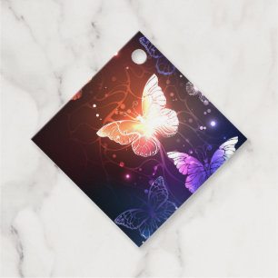 Glühende Nachtschmetterlinge Geschenkanhänger