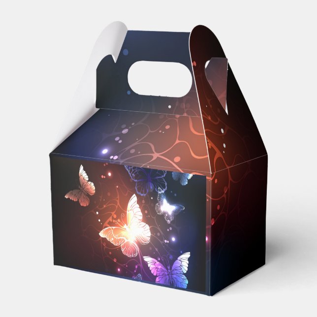 Glühende Nachtschmetterlinge Geschenkschachtel (Vorderseite)