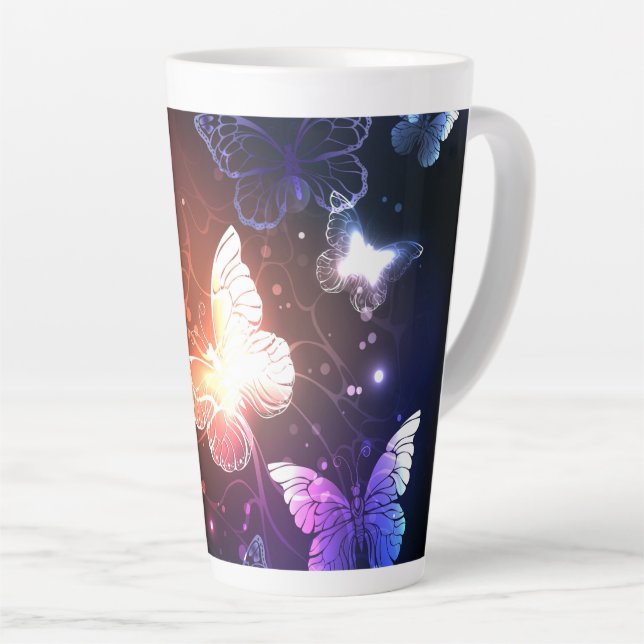 Glühende Nachtschmetterlinge Milchtasse (Rechte Ecke)