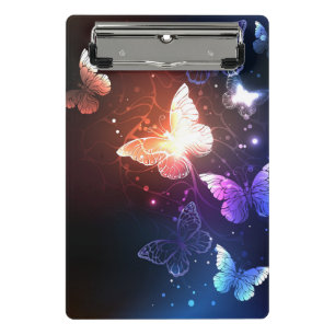 Glühende Nachtschmetterlinge Mini Klemmbrett