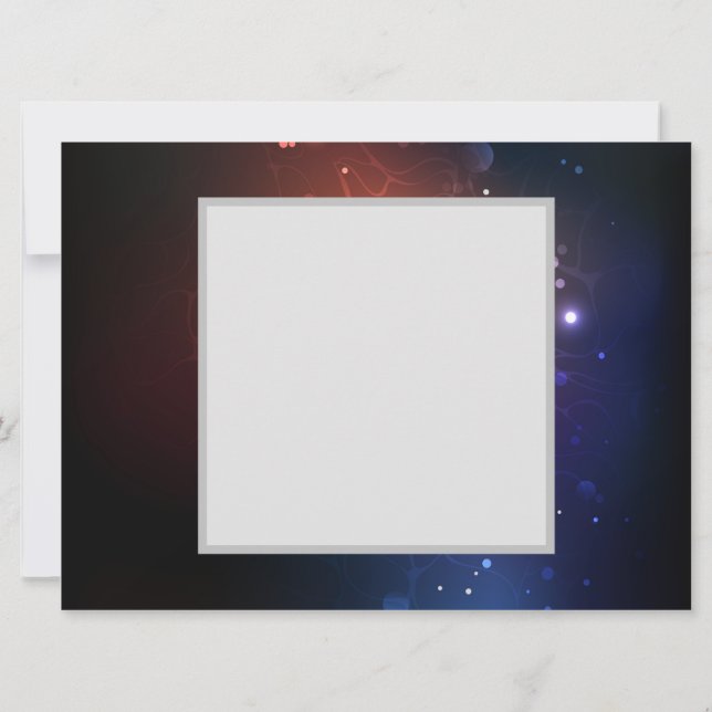 Glühende Nachtschmetterlinge Postkarte (Rückseite)