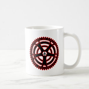 Glühende Radwege in Utopie Kaffeetasse