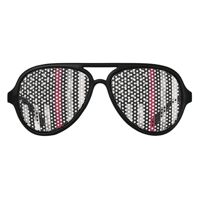 Glühende rote Feuerwehrbrille, Vertikale Fla Sonnenbrille (Vorderseite)