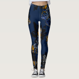 Glühende Schmetterlinge in den Leggings