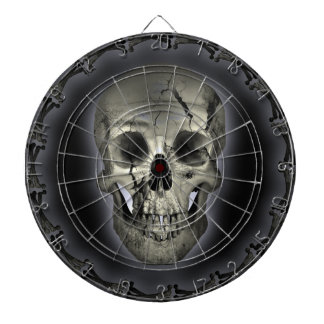 Glühende Skull Goth Metal Dartboard Dartscheibe
