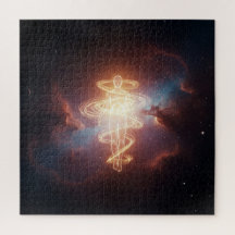 Glühende spirituelle Einheit im Universum