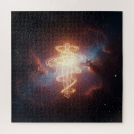 Glühende spirituelle Einheit im Universum