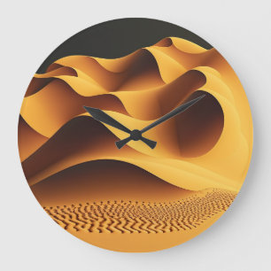 Glühende Täler Große Wanduhr
