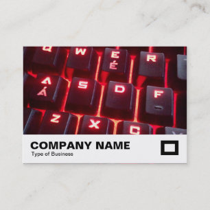 Glühende Tastatur Visitenkarte
