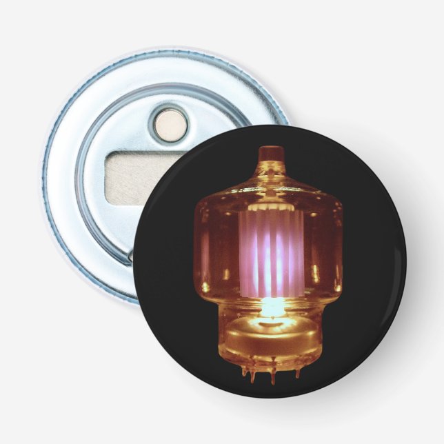 Glühende Transmitter Vakuumröhre Flaschenöffner (Vorderseite)