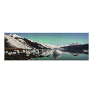 Glühende Uni Fjord Fotodruck