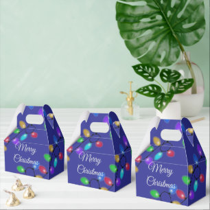 Glühende Weihnachtslichter Geschenkschachtel