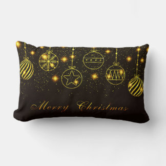 Glühende Weihnachtssymbole Lendenkissen