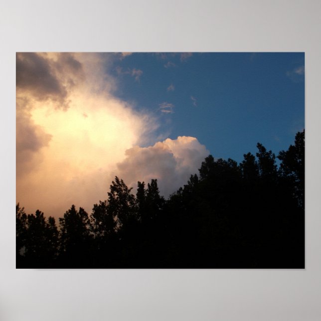 Glühende Wolke Poster (Vorne)
