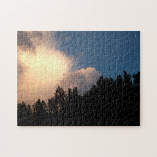 Glühende Wolken