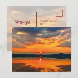 Glühende Wolken Postkarte