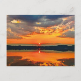 Glühende Wolken Postkarte