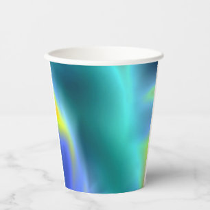 Glühender Aqua Paper Cup Pappbecher
