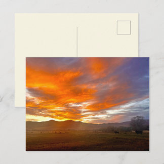 Glühender Himmel Postkarte