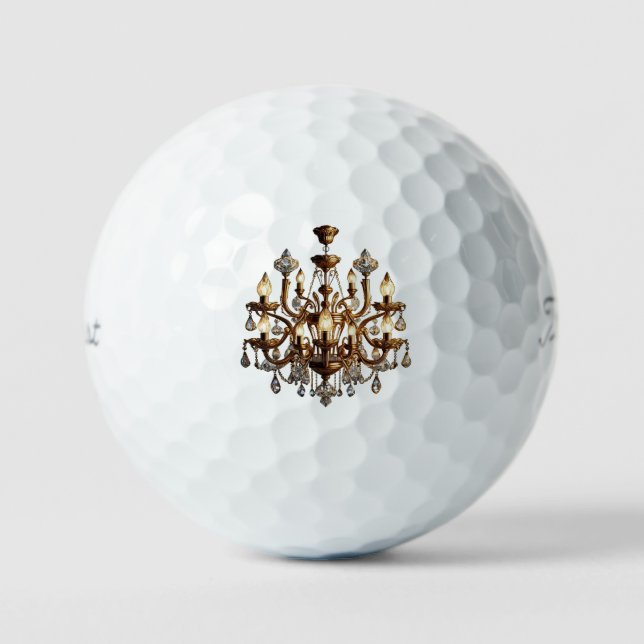 "Glühender Luxus" Golfball (Vorderseite)