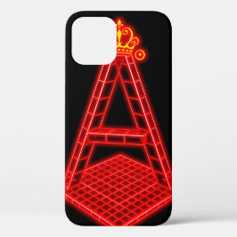 Glühender Neon Red Letter A mit Kronensymbol Case-Mate iPhone Hülle