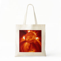 Glühender Sun-Taschen-Tasche
