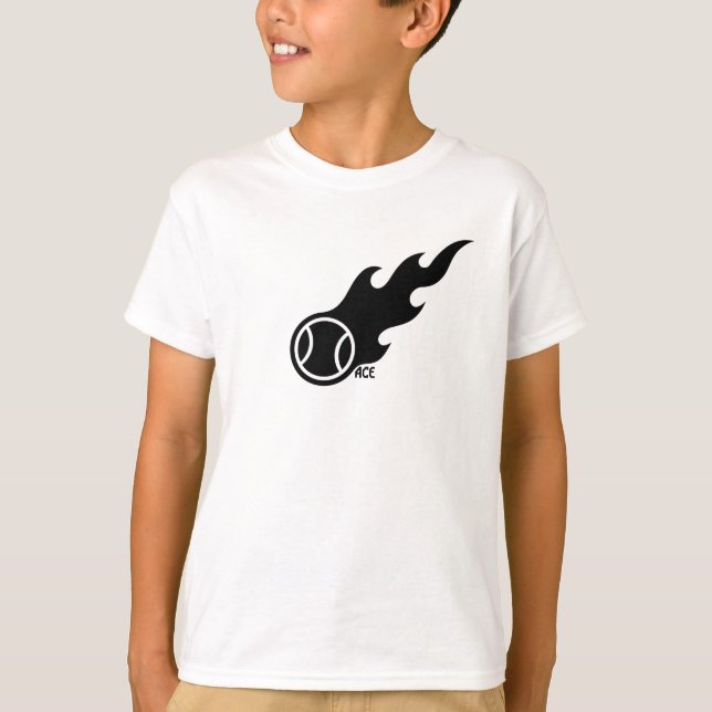Glühender Tennisball T-Shirt (Vorderseite)