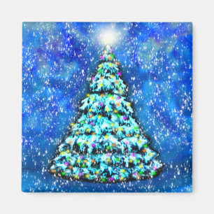 Glühender Weihnachtsbaummagnet Magnet
