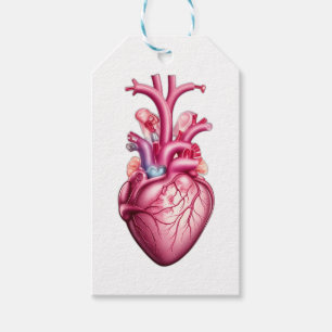 glühendes anatomisches Herz Geschenkanhänger