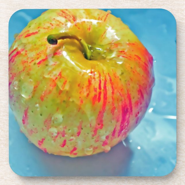 Glühendes Apple Untersetzer (Vorderseite)