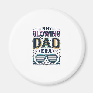 Glühendes Dad Era Retro Neon Sonnenbrille Shirt_1 Magnet
