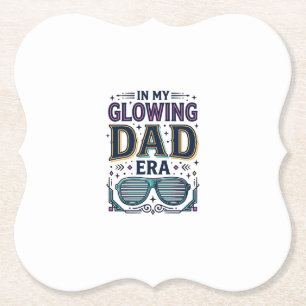 Glühendes Dad Era Retro Neon Sonnenbrille Shirt_1 Untersetzer