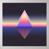 Glühendes Dreieck. Ethereum-Konzept. futuristische