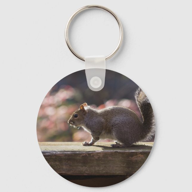 Glühendes Eichhörnchen Schlüsselanhänger (Vorderseite)