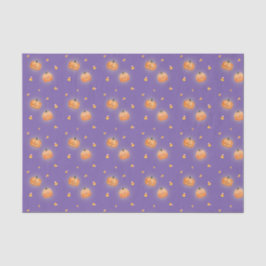 Glühendes Halloween-Tissue-Blatt aus Kürbislaterne Seidenpapier