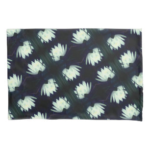 Glühendes Lotus Water Lilie Blume Muster Kissenbezug