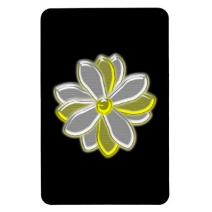 Glühendes Premium Magnet für Daisy-Blume