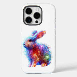 Glühendes Prismenkaninchen - Ätherisches Neon Ligh iPhone 16 Pro Hülle