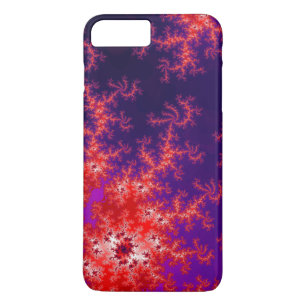 Glühendes rotes Fraktal Case-Mate iPhone Hülle
