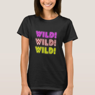 Glühendes Wild Tee Grafik Oberteil