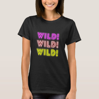 Glühendes Wild Tee Grafik Oberteil
