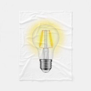 Glühlampe Fleecedecke