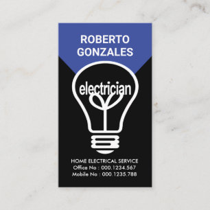 Glühlampe Visitenkarte