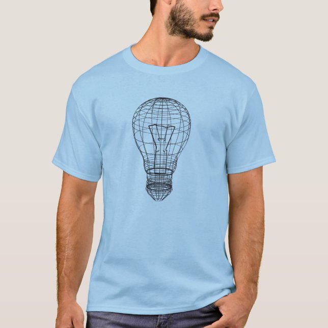 Glühlampet-shirt für ihn T-Shirt (Vorderseite)